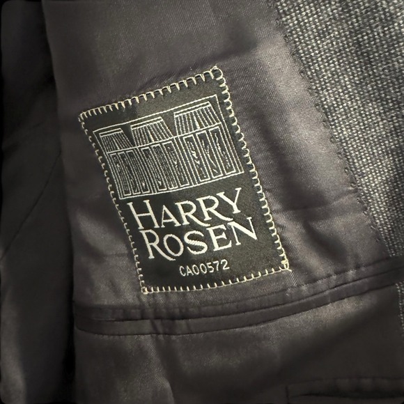 Canali Blazer Mens 54 Tweed Sport Coat Wool Cashmere Italy Harry Rosen Jacket - Picture 9 of 16